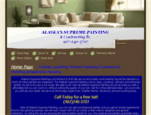 Tablet Screenshot of alaskasupremepainting.com